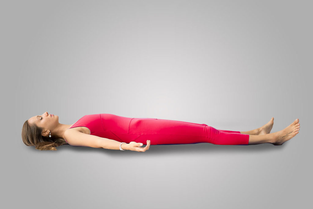 Corpse pose hatha yoga