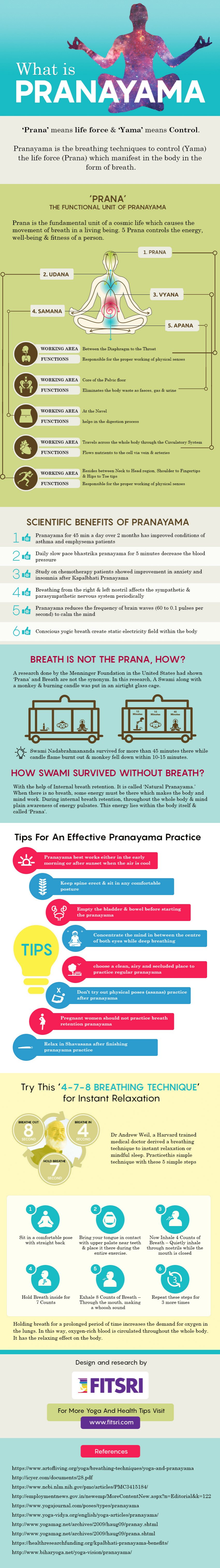 what is pranayama infographics 