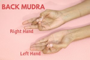 back mudra finger arrangement