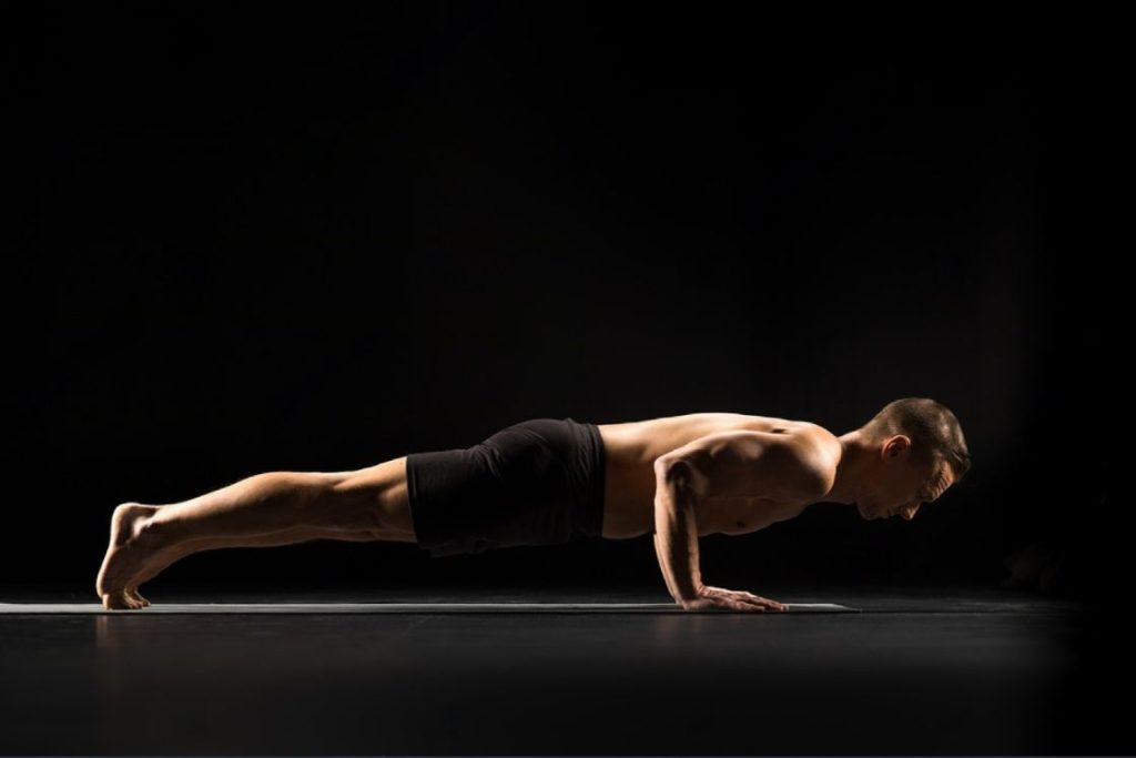 Women Silhouette High Plank Yoga Pose Uttihita Chaturanga Dandasana Stock  Illustration - Download Image Now - iStock