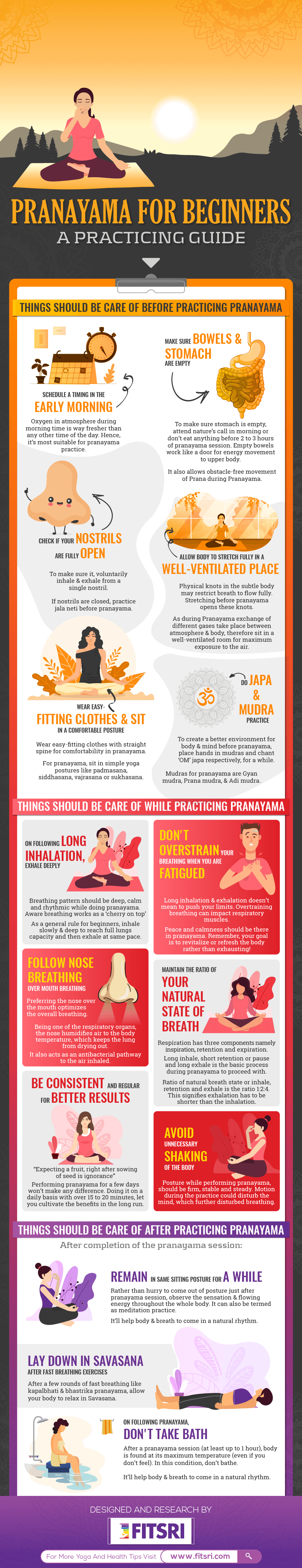 infographics - pranayama for beginner