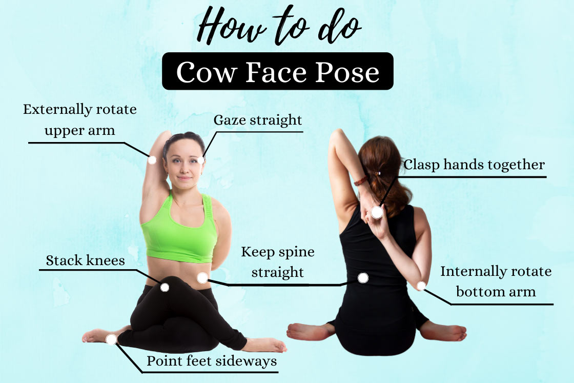 Cow Face Pose Gomukhasana How To Do Benefits Fitsri