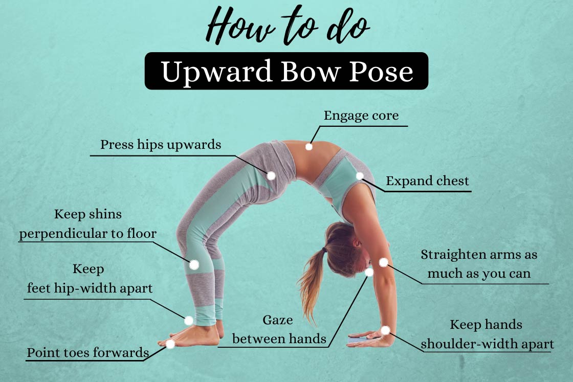 upward bow pose instructions