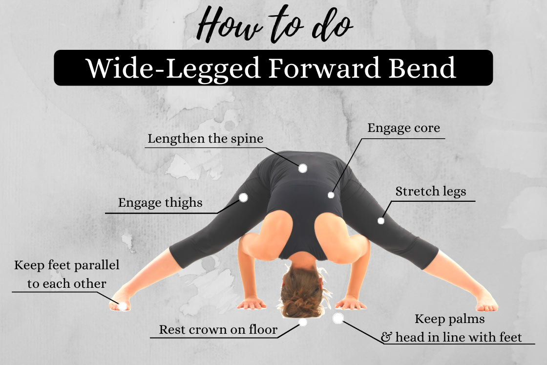 wide-legged forward bend instructions