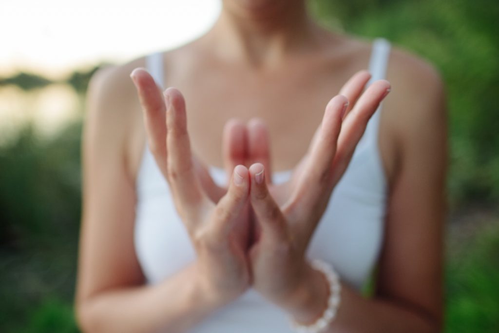 padma mudra or lotus mudra