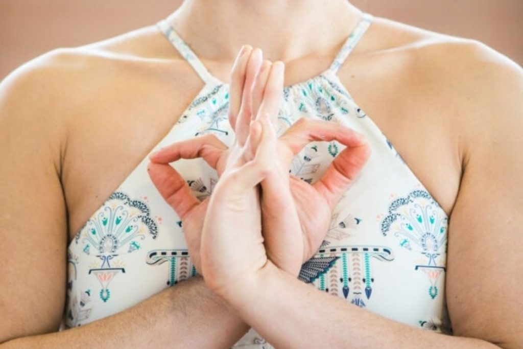 Abhaya hridaya mudra - gesture of fearless heart