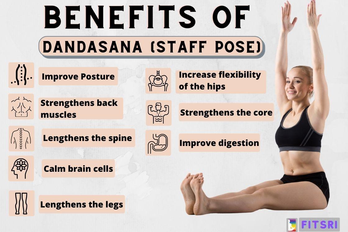Dandasana or staff pose benefits