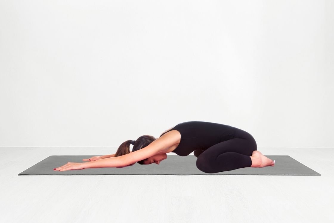 Shashankasana (hare pose)