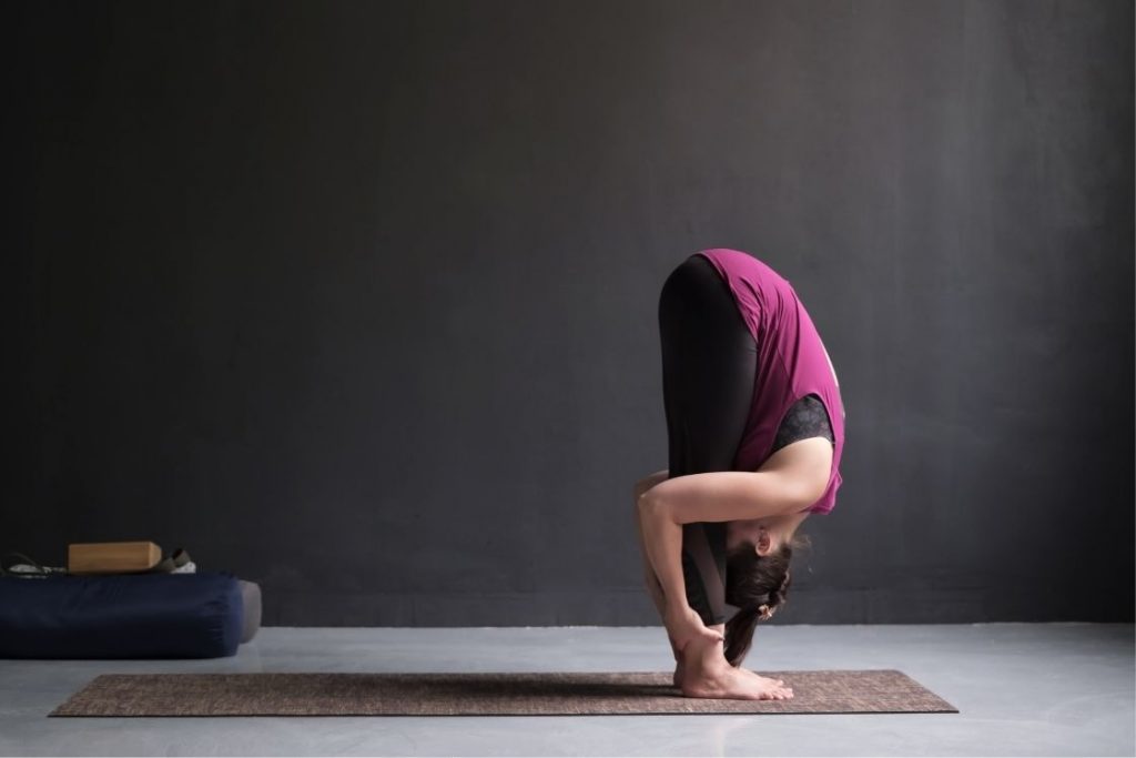 uttanasana (standing forward bend)