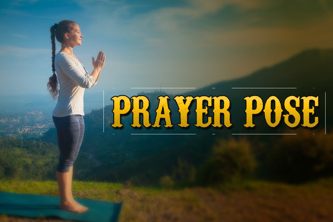 Crop anonymous woman preforming Reverse Prayer Yoga pose in studio - a  Royalty Free Stock Photo from Photocase
