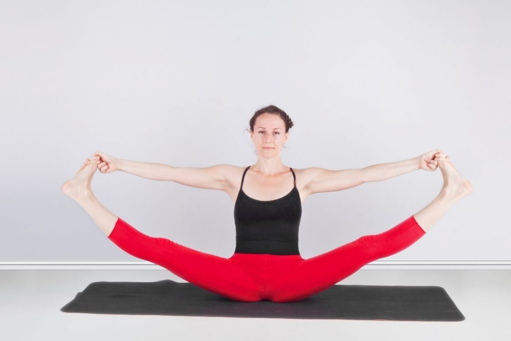 Yoga Asana -Upavistha Konasana(Wide-Leg Seated Forward Bend)- Back  Stretches & Detoxes the Kidney - YouTube