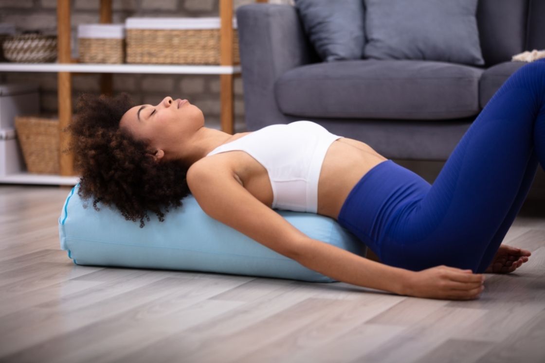 How To Use Bolster In Yoga Poses and Benefits Of Using It Fitsri