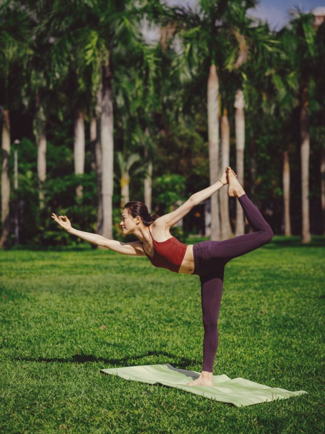 Bound Extended Side Angle or Baddha Utthita Parsvakonasana is an intermediate  standing asana that gives a deep lateral spinal stretch, ch... | Instagram