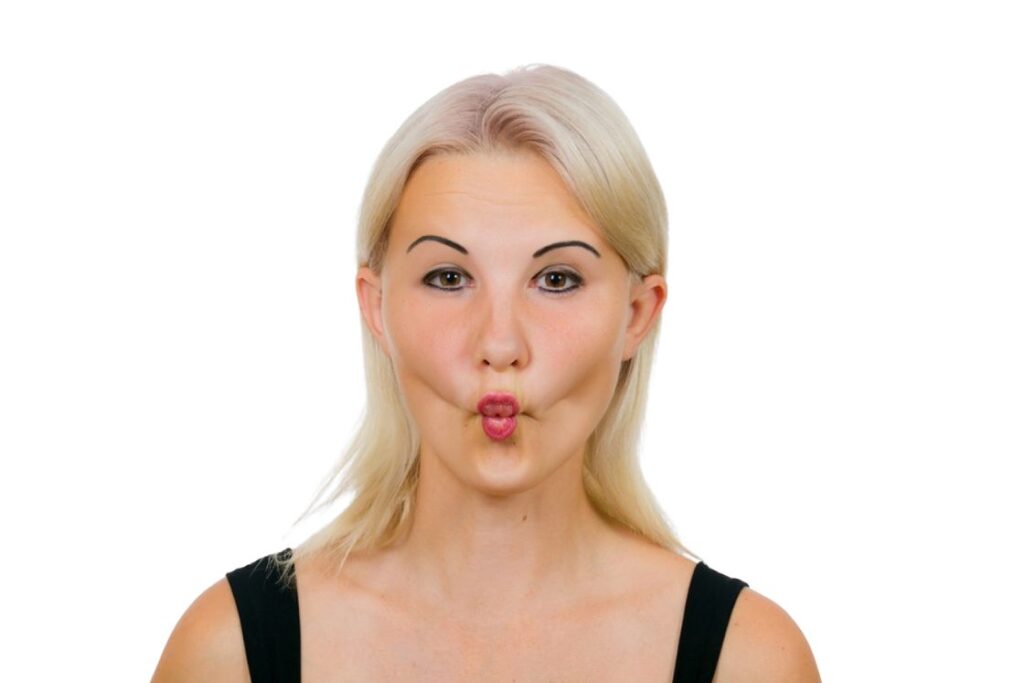 Fish face Yoga Exercises for Wrinkles